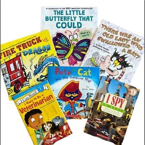 📚CHILDRENS STORY BOOK BUNDLE OF 6 CLASSIC STORIES LEVEL 1 - 2 PAPERBACK BOOK KID